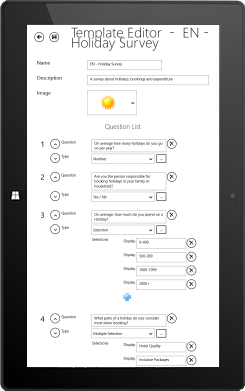 Tablet Device Survey Creation Windows8 Android